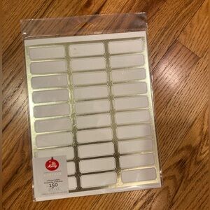 Gartner Return Address Labels 150 white & Gold - NIP